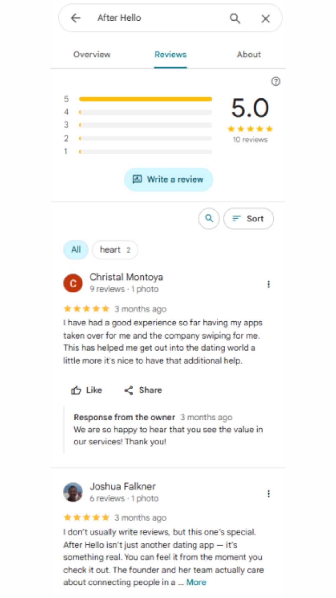 After Hello Matchmaking review screenshot 1
