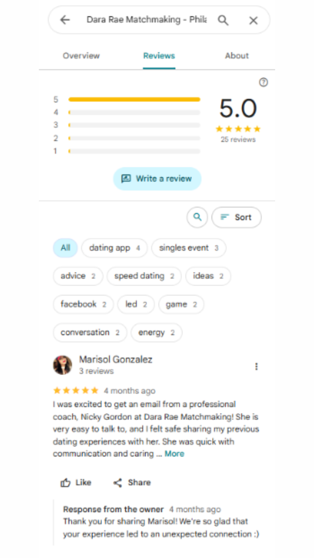 Dara Rae Matchmaking review screenshot 1