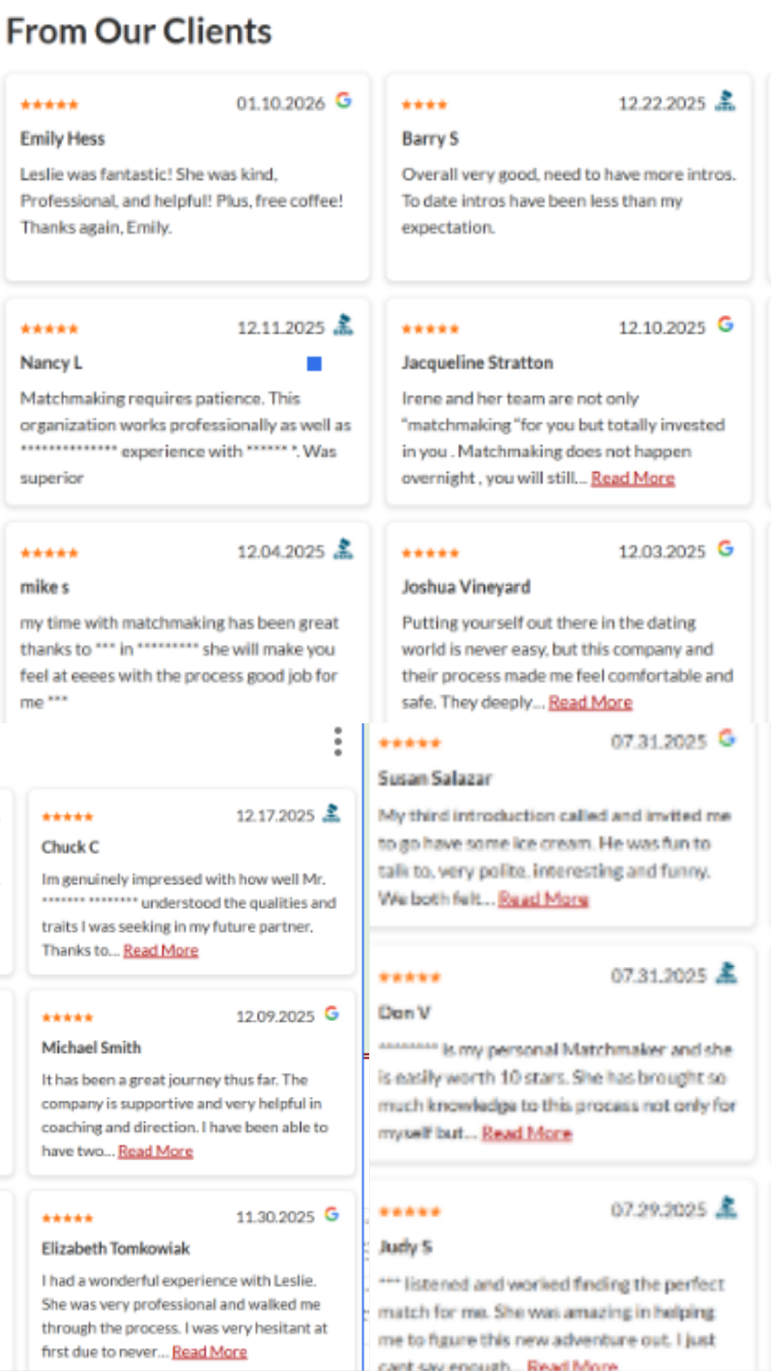 The Matchmaking Company review screenshot 1